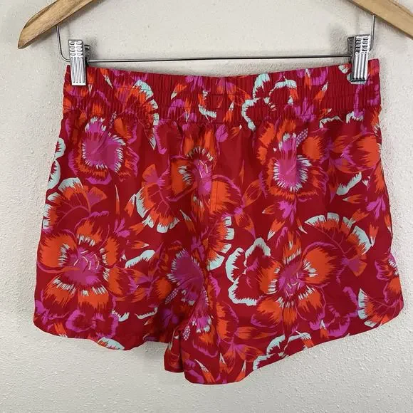 Adidas X Farm Rio Pink Floral 3” Athletic Shorts Womens S Small - Picture 4 of 6